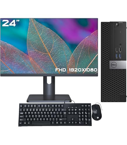 Dell Optiplex 3060 SFF Business Desktop Computer, Core i5 8th Gen