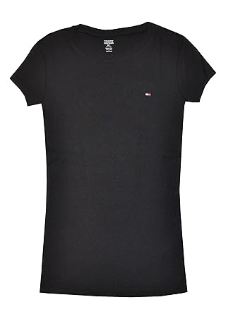 womens black tommy hilfiger t shirt