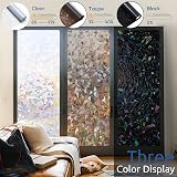 rabbitgoo Rainbow Window Film Privacy Film for Glass 60x200cm Static Cling view 7