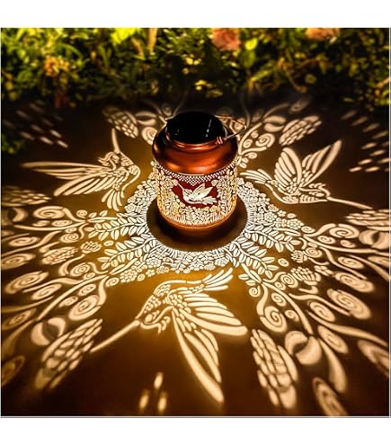 Lampe Solaire Colibri – Statue Métal Avec Boule Verre Fissuré, Éclairage Jardin Extérieur | IP55 Étanche | Déco Terrasse - 6