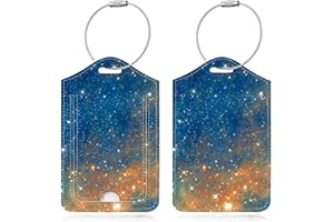 Famavala 2X Luggage Tags (Labels w/Magnet Close Privacy Cover) for Travel Bag Suitcase