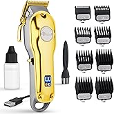 Fagaci Professional Hair Clippers - Cordless, Fine Cutting, Barber Kit for Men