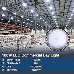 CHUNNUAN 100W Slim UFO LED High Bay Light lamp