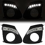 Kojem LED Fog Light Bezel Compatible with 2011-2013