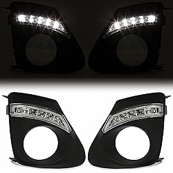 Kojem LED Fog Light Bezel Compatible with 2011-2013