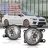 AUTOWIKI Fog Lights compatible for Subaru Impreza 2012-2019 BRZ 2013-2016 WRX 2015-2020 Legacy 2010-2014 Forester 2014-2018 Outback 2010-2012 Lamps Driver Passenger Replacement