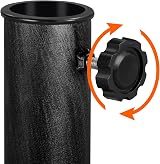 Yaheetech 14kg Cast Iron Effect Parasol Base 38/48mm Ø Heavy Duty Black view 9