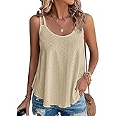 ATHMILE Women's Tank Tops Sleeveless Summer Top Spaghetti Strap Spring Shirt Loose Fit Beach Vacation 2026 Casual