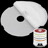 GUCUJI Round Silicone Dehydrator Sheets for COSORI CFD-N051-W, Non-Stick BPA Free, Pack of 5 (Premium Reusable Food Dehydrator Mesh Mats)