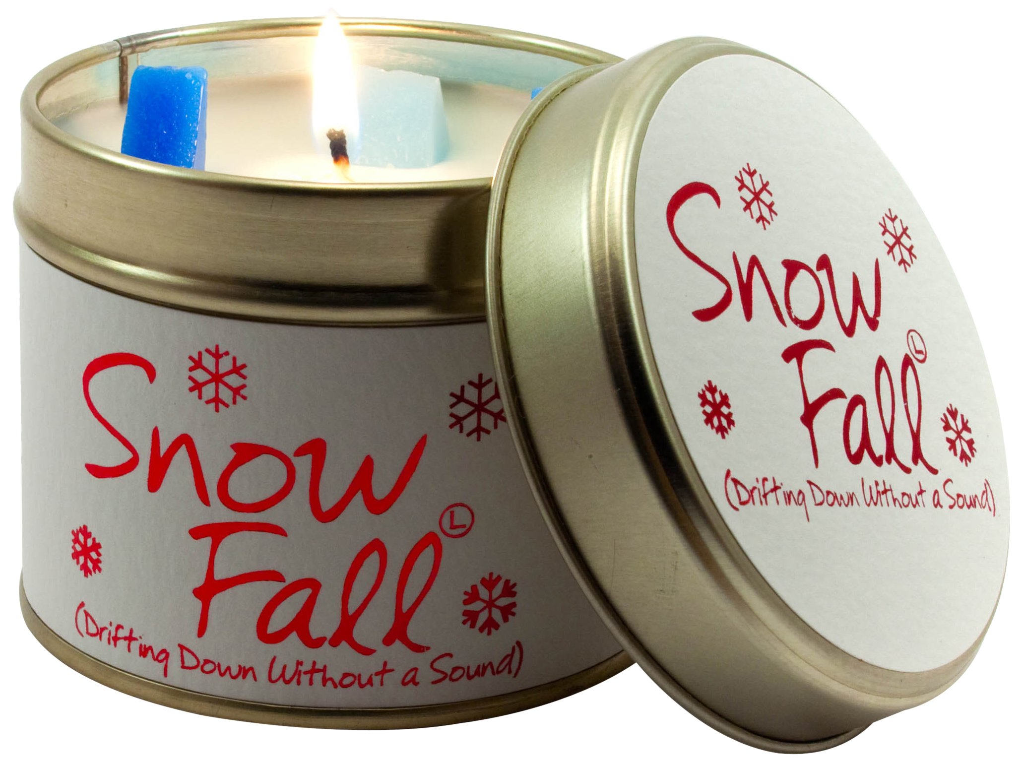 Lily-Flame Snowfall Tin, Pink