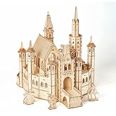 bennama 3D Wooden Puzzles Knight Creed: Lost Castle Model Kits, Brainteaser and Puzzle for Christmas/Birthday,Gifts for Adults and Teens to Build Combination