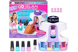 Cool Maker, GO GLAM U-nique Metallic Nail Salon, 200 Icons & Designs, 4 Polishes, Stamper & Dryer, Nail Kit for Girls, Christmas Gifts for Kids