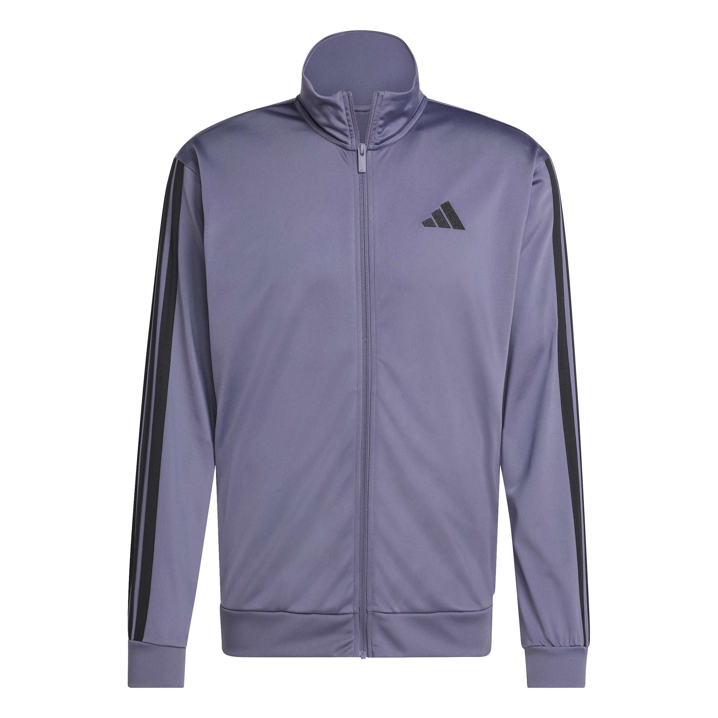 adidas Men's 3-Stripes Tricot Track Top, Preloved Violet, Medium Image