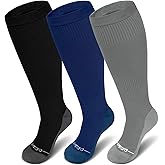 CaiDieNu Plus Size Compression Socks: Wide Calf Compression Socks for Women and Men Knee High Pregnant Nurses Running Travel