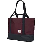 Carhartt Classic Vertical Open Tote Bag, Durable Water Repellent Material W/Hand and Shoulder Straps