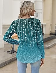 Zeagoo Ladies Long Sleeve Blouses Floral Boho