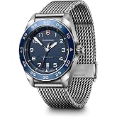 Victorinox Swiss Army Automatic Blue Dial Mesh Stainless Steel Watch 42mm - 242045