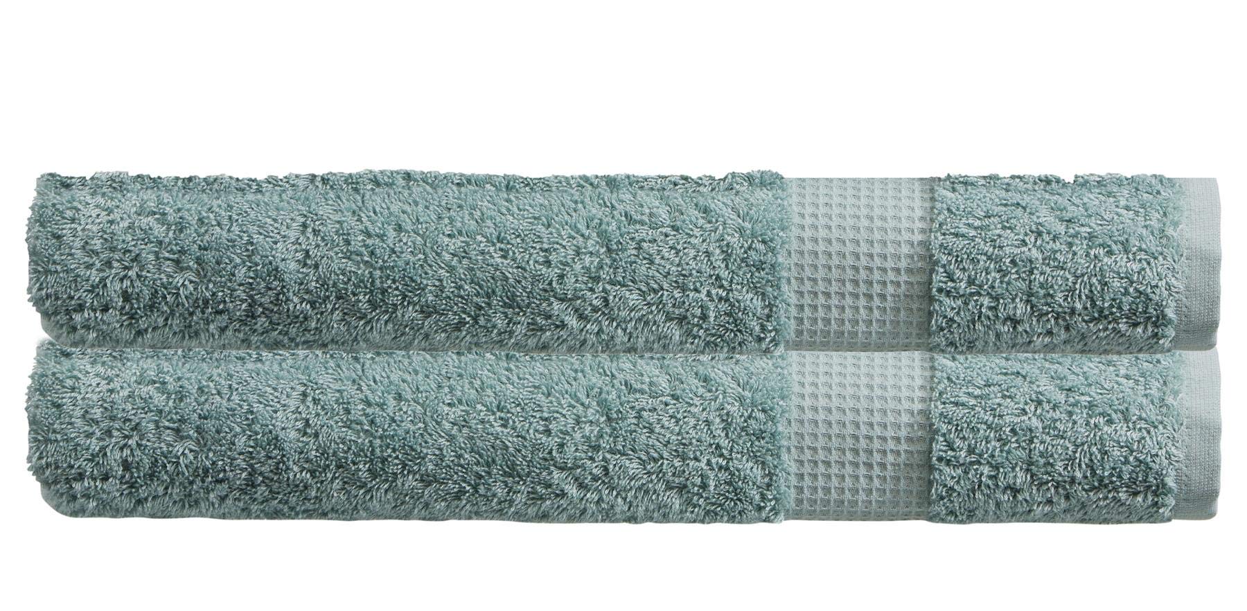 Olivia Rocco Egyptian Cotton Towels Home Bathroom Towel Set Bale Fade Resistant 700gsm Luxe Collection Bales Bath Sets, 2 Jumbo Bath Sheeets Duck egg