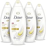 Dove Body Wash for Dry Skin Dryness Relief Effectively Washes Away Bacteria While Nourishing Your Skin 22 oz, 4 Count