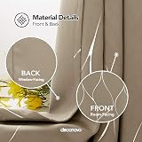 Deconovo Silver Wave Line Foil Printed Eyelet Curtains Taupe W52 x L84 Pair view 3