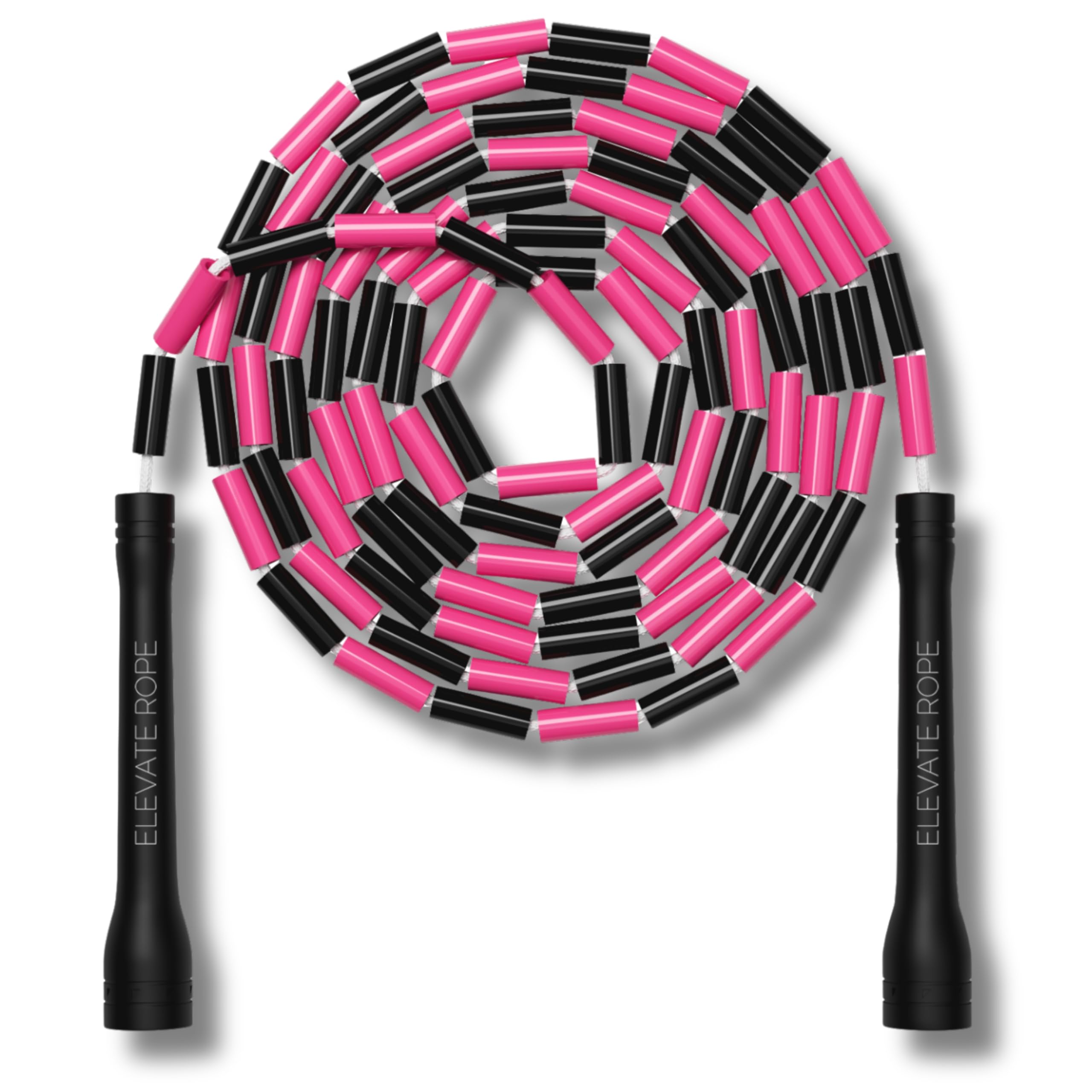 Elevate Rope Beaded Skipping Rope Adjustable 3 m with Free Training App – Rhythm & Control for Cardio, Freestyle, Footwork & Beginners