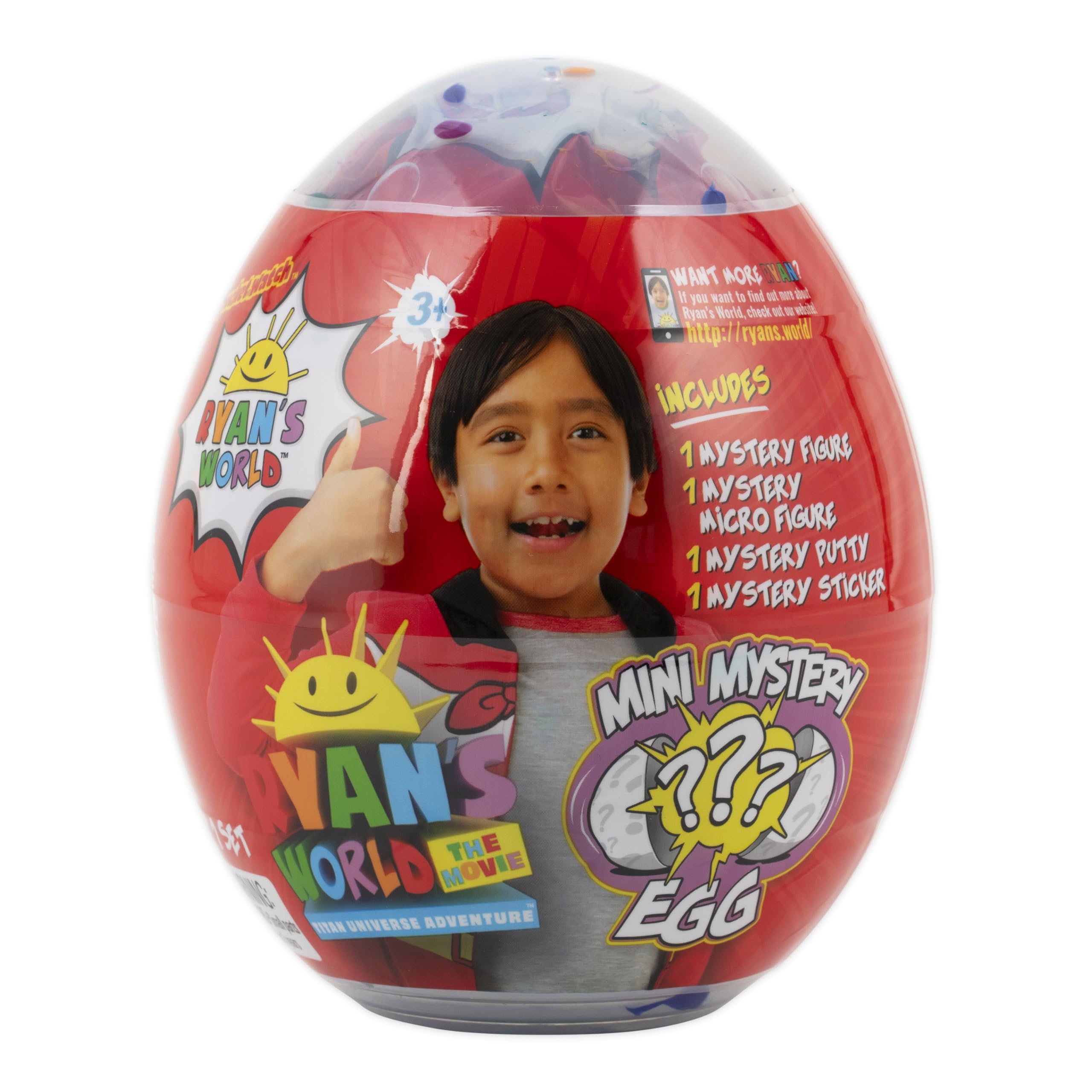 Ryan's World: The Movie - Mystery Mini Egg | Featuring Micro-Ryan Figure, Mystery Putty, Stickers And More Collectables For Ages 3+