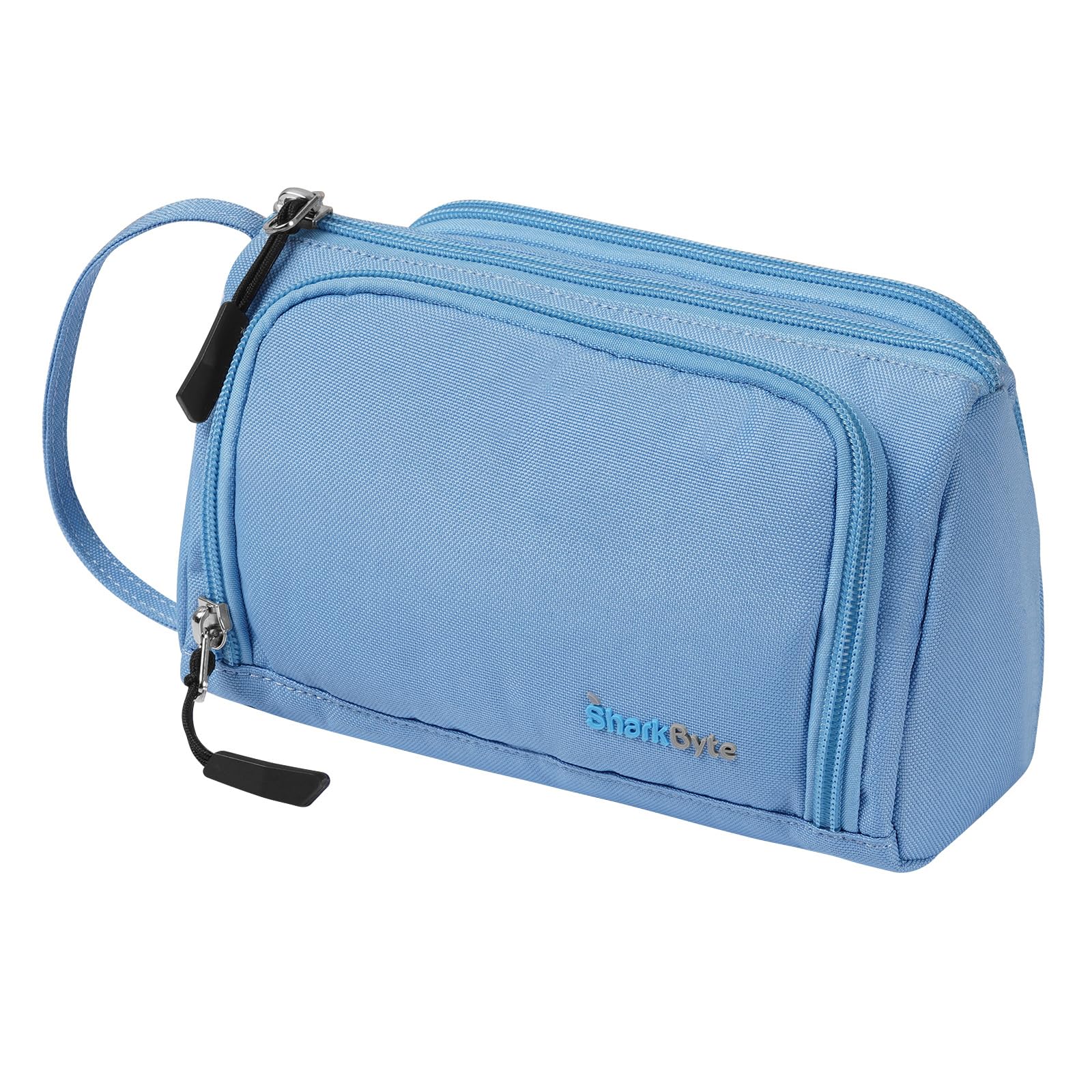 SharkByte Large Pencil Case for Girls Boys, Big Capacity Pencil Cases Bag, Recycled Fabric Pen Pouch Holder Stationery Organizer School College Office Handle Organizer for Student Teens Girls Adults — image 1