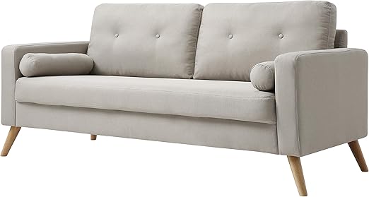 Amazon Com Christies Home Living Beige Alvin Sofa Kitchen Dining