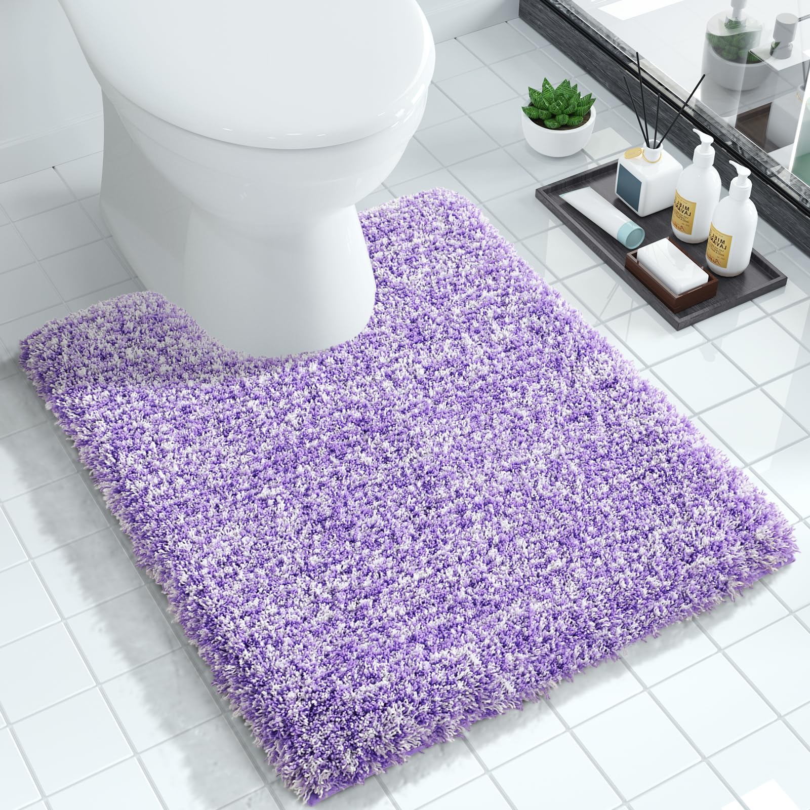 Yimobra Toilet Rugs U Shaped Washable 24x20, Ultra