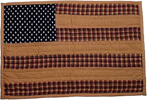 Amazon.com: Patriotic Patch Quilted Placemats (set of 2) in Rustic