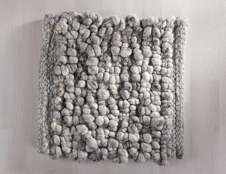 Moderner Handwebteppich Rock aus hochwertiger Schurwolle für Wohnzimmer Schlafzimmer und die Küche geeignet und beidseitig le