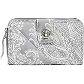 Vera Bradley Women's Performance Twill Turnlock Wallet With RFID Protection