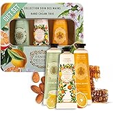 Panier des Sens - Mini Hand Cream Set - Gift Set for Women - Almond, Provence & Honey - Natural Moisturizing Hand Creams - Made in France - Travel Size Hand Lotion 3 x 1 Fl Oz