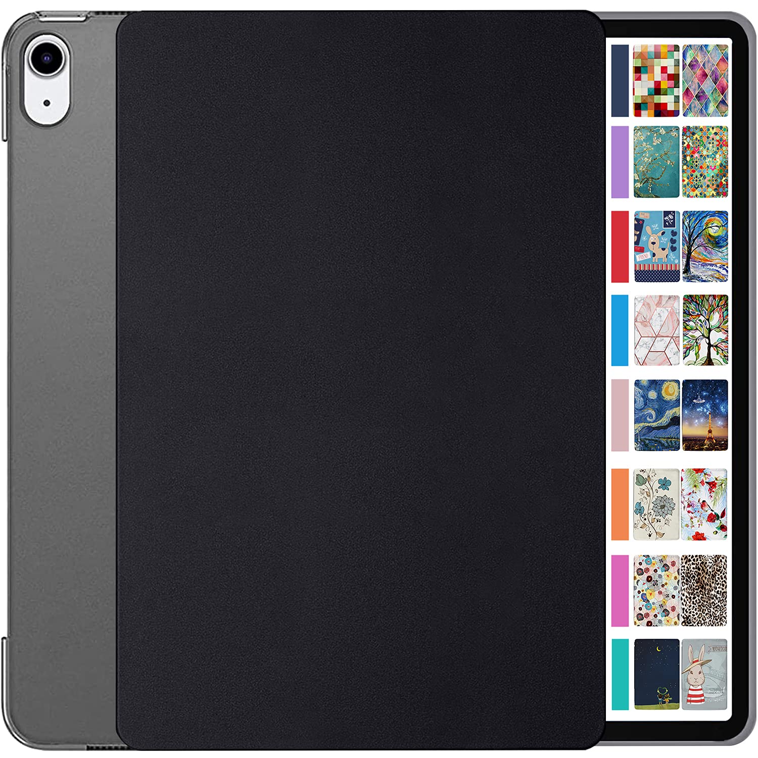 DuraSafe Cases for iPad 8.3 Inch Mini 6 Generation 2021 [ Mini 6th Gen ] A2567 A2568 A2569 MK7M3B/A MLWL3B/A MK7R3B/A MK7P3B/A MK7T3B/A Slim Hard Shell Protective Stand Cover - Black