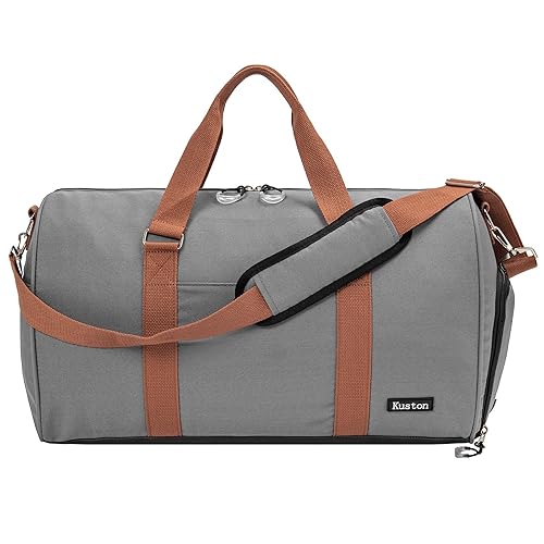 Kuston Sports Gym Bag with Shoe Compartment&Wet Pocket,Travel Duffel bag,We Kuston Sports Gym Bag with Shoe Compartment\u0026Wet Pocket,Travel