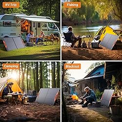 ZOUPW 100W Portable Solar Panel,RV Essentials, 20V