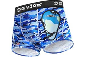 Davion Youth Boys Baseball Cup Underwear with Soft Protective Athletic Cup Compression Shorts for Football, Lacrosse