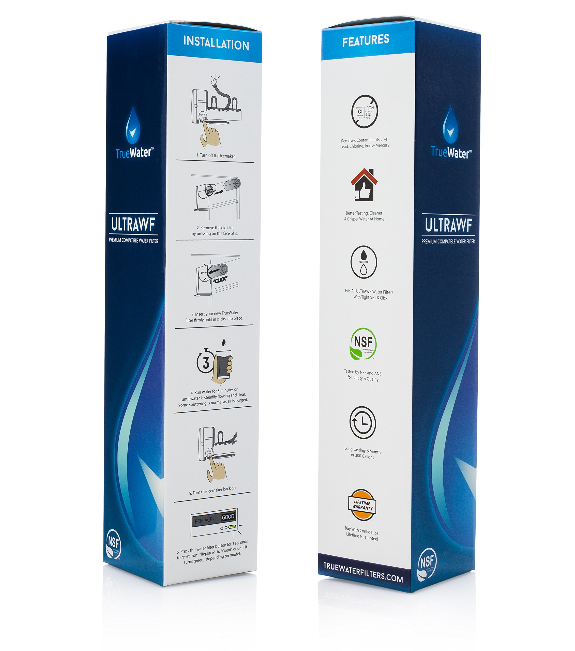 TrueWater ULTRAWF & WF3CB Comptaible Refrigerator Water Filter