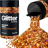 Hemway Holographic Copper Glitter Shaker 130g 1/8" Metallic Flake Resin Craft