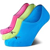 Calvin Klein Mens No Show Socks - 3 Pack Cotton Blend Stretch Soft Cushioned Athletic Casual Low Cut Socks for Men