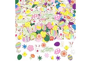 JULBEAR Bulk Easter Foam Stickers, 900Pcs Spring Decorative Glitter Self Adhesive Egg Bunny Chick Flower Butterfly Foam Shapes Stickers for Arts Crafts Cards Easter Home Party Decorations Supplies
