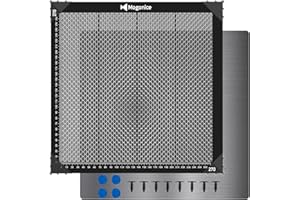 MOGONICE Honeycomb Laser Bed 300x300mm 11.8''x11.8'', Magnetic Steel Honeycomb Working Table for Laser Engraver, Fast Heat Dissipation, Table Protecting & Engraving Materials(Working Area 275x275mm)