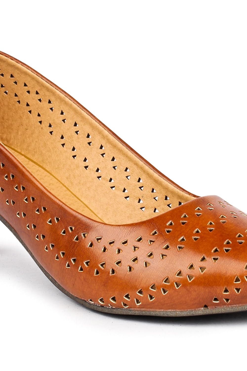 do bhai women's synthetic bellies - brown