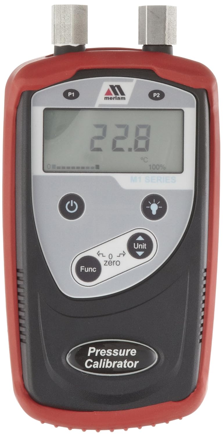 Meriam M1 Series Digital Manometer Calibrator, 01551mm Hg Range, +/ 0