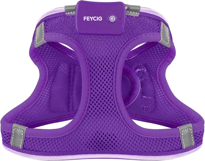 Pettorina luminosa per cani, ricaricabile a LED, pettorina luminosa