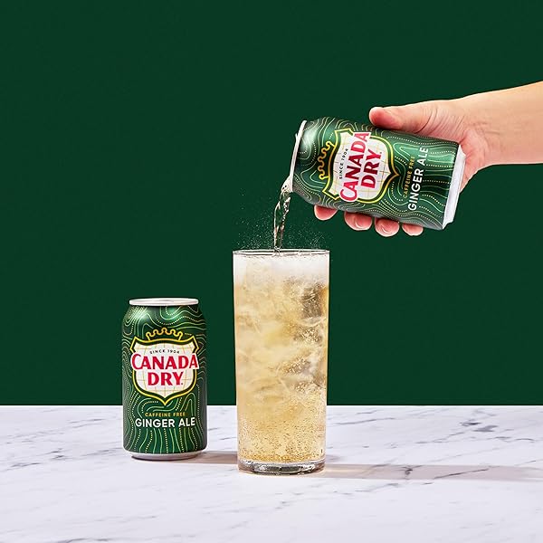 CANADA DRY GINGER ALE SODA, 12 FL OZ CANS, 12 PACK