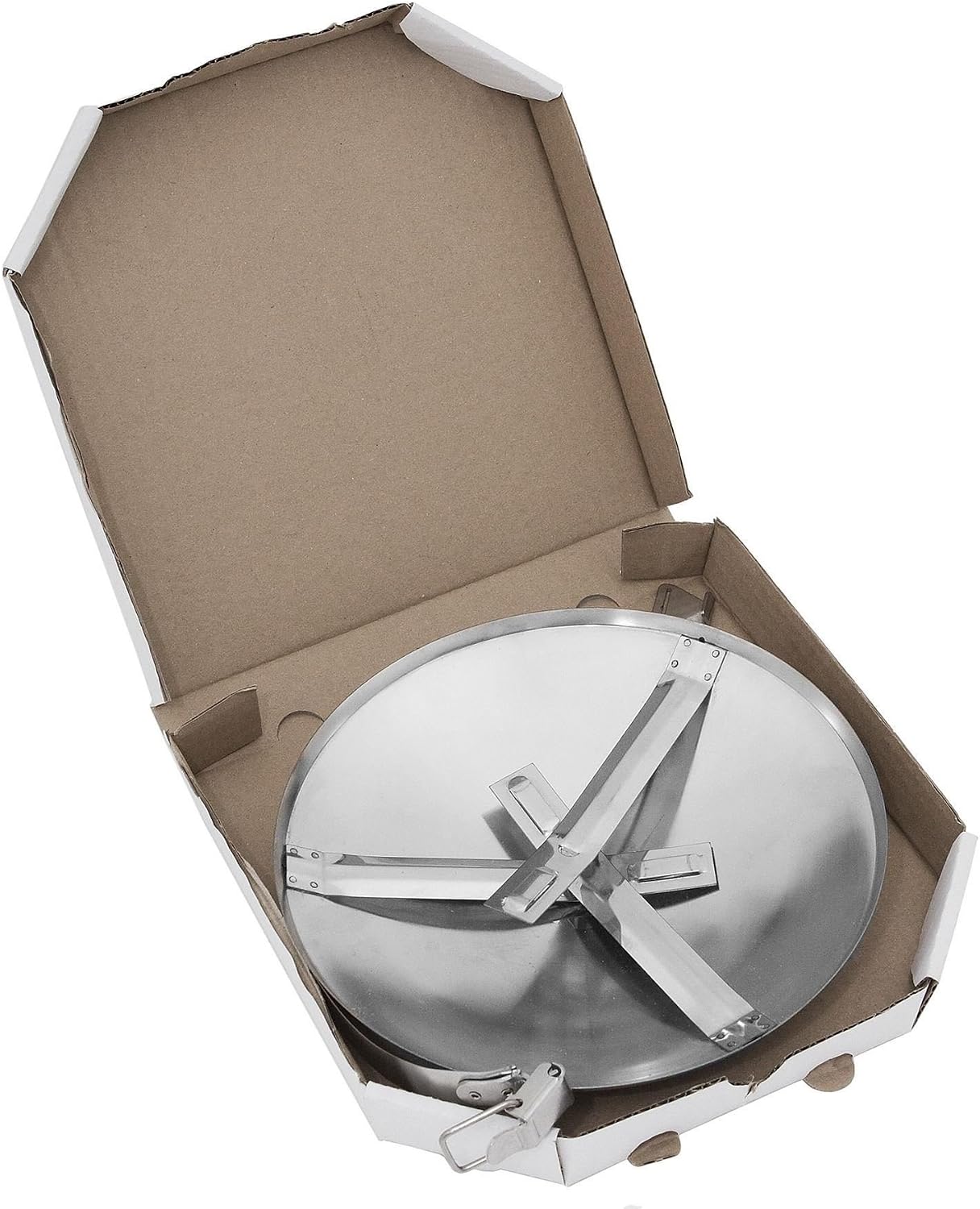 Stainless Steel Chimney Flue Cowl Pipe Rain Cover Protector Cap Ending 100-130mm, silver - Image 3