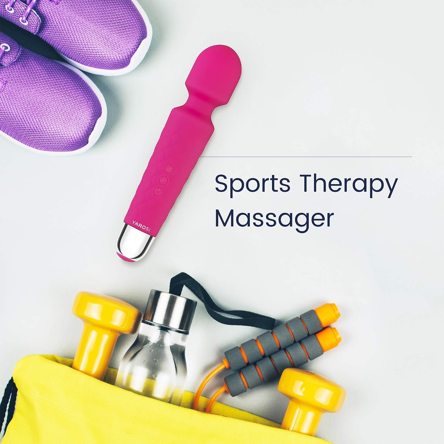 Yarosi Mini Massager- Strongest Cordless Handheld Vibrating Power, Best Rated for Travel Gift, Magic Stress Away - Image 5