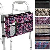Vive Walker Bag - Accessories Wheelchair Basket Pouch (Water Resistant) - Seniors Caddy Accessory Attachment for Folding, Rolling Walkers - Carry Storage Carrier Tote - Lightweight, Universal Size