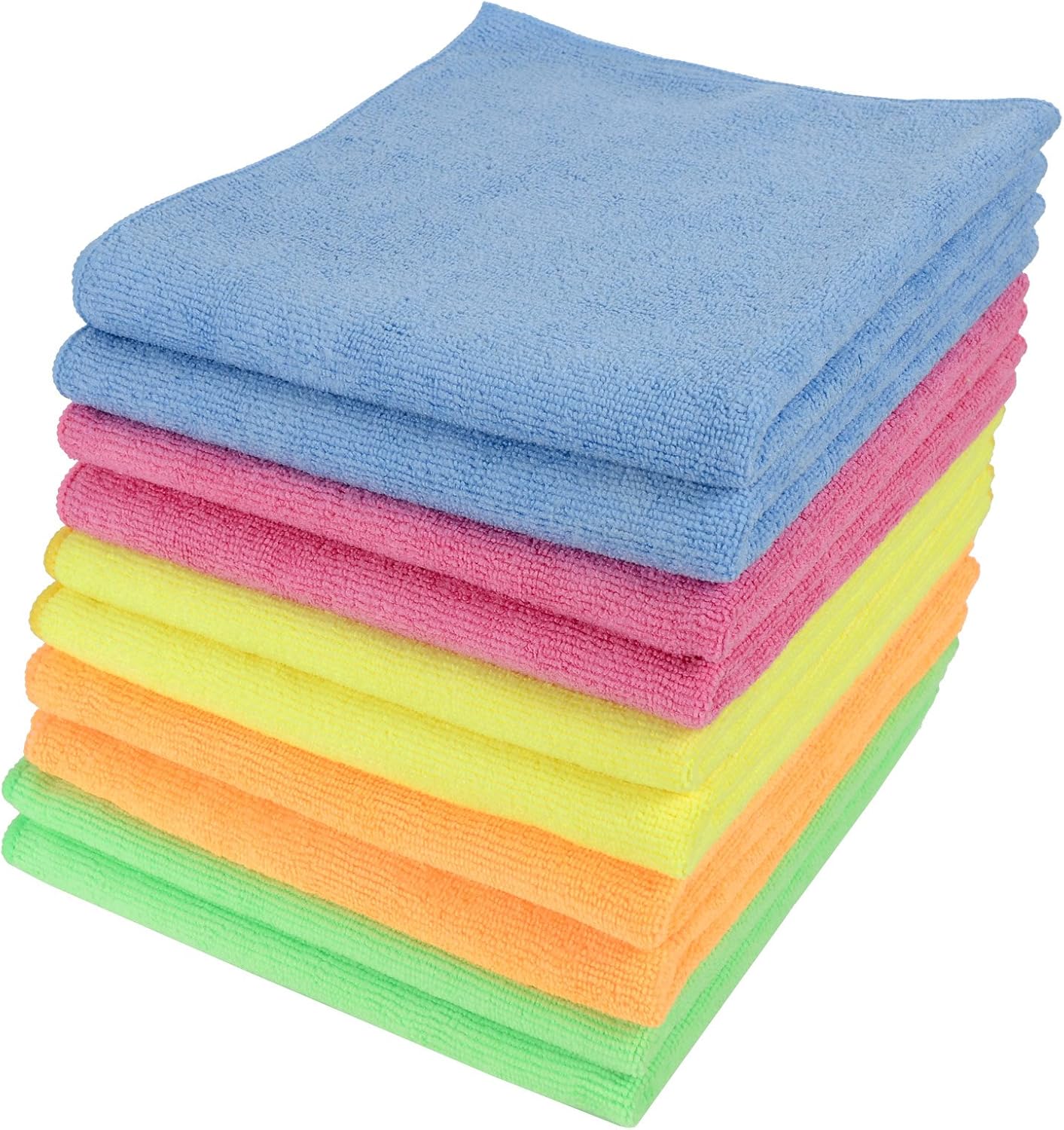 10pk Assorted Large Microfibre Home Valeting Dusters Polishing Cleaning